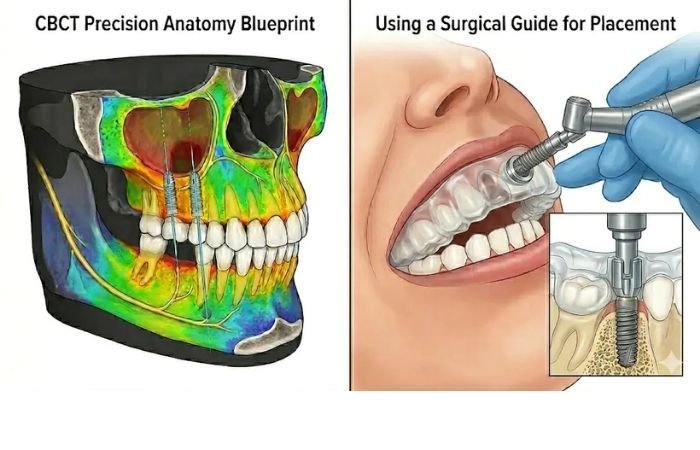 Same Day guided implant placement using the sprintray to print the guided same day